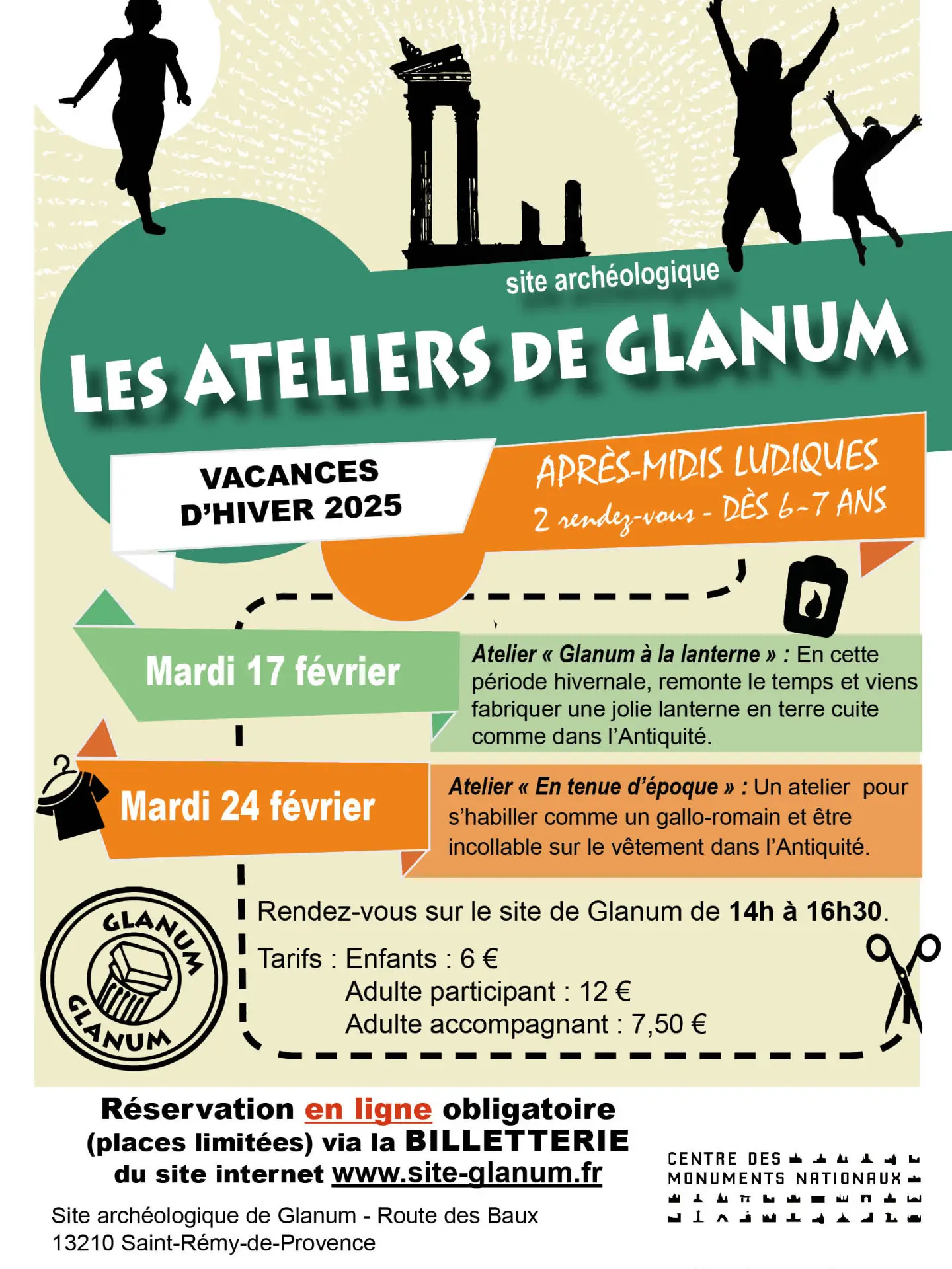 Les vacances hiver a Glanum