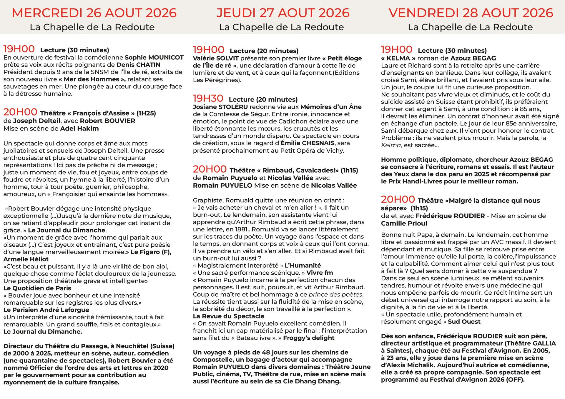 Programme