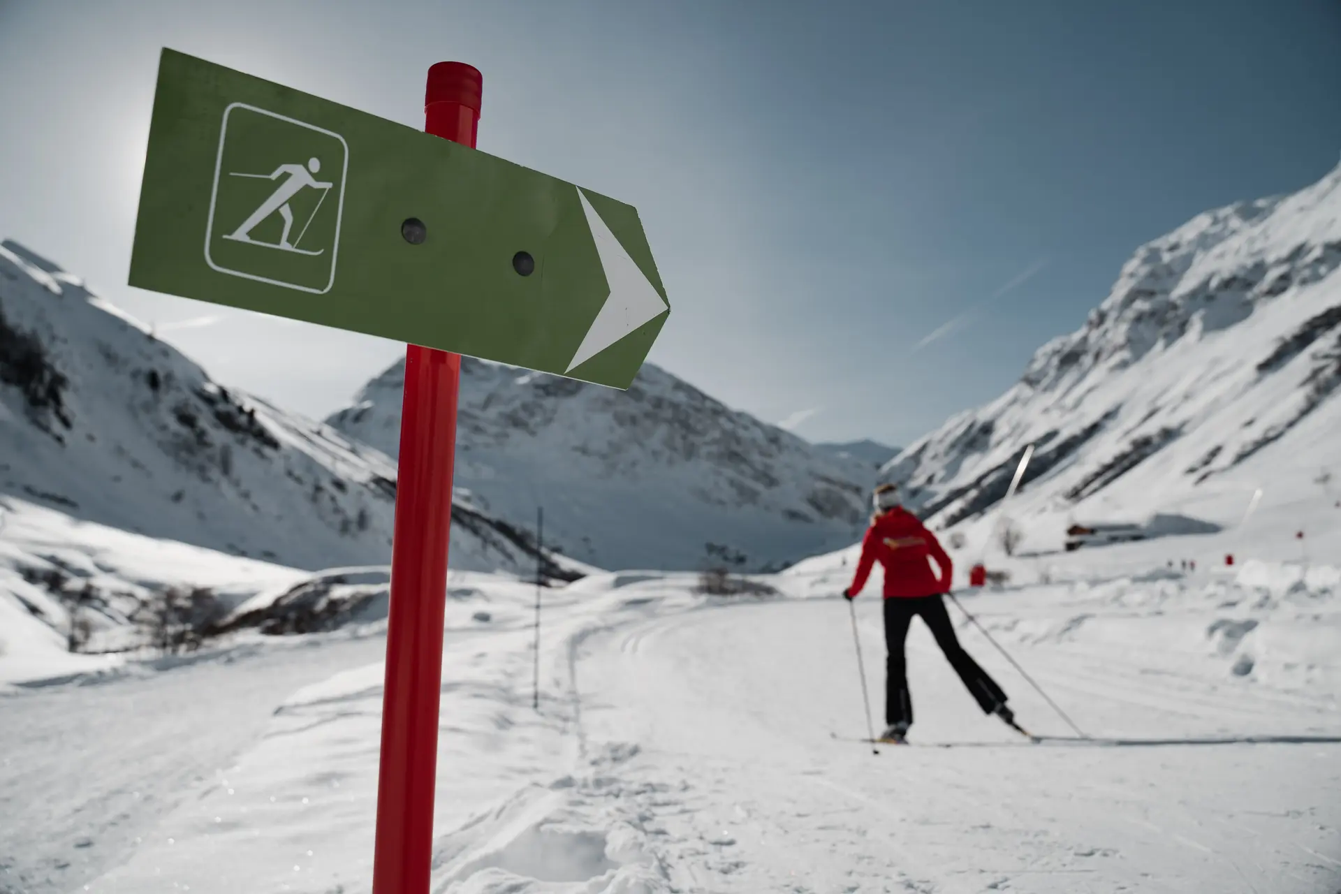 Cession ski de fond entre amies dans la Vallée du Manchet à Val d'Isère