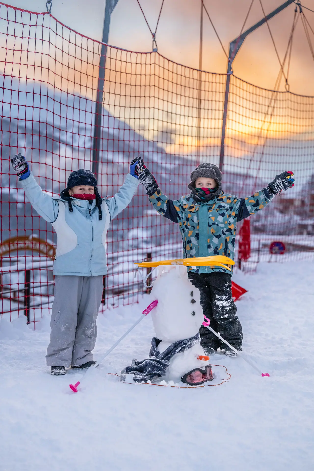 Concours de bonhomme de neige sur le front de neige du Queyrelet !_Orcières