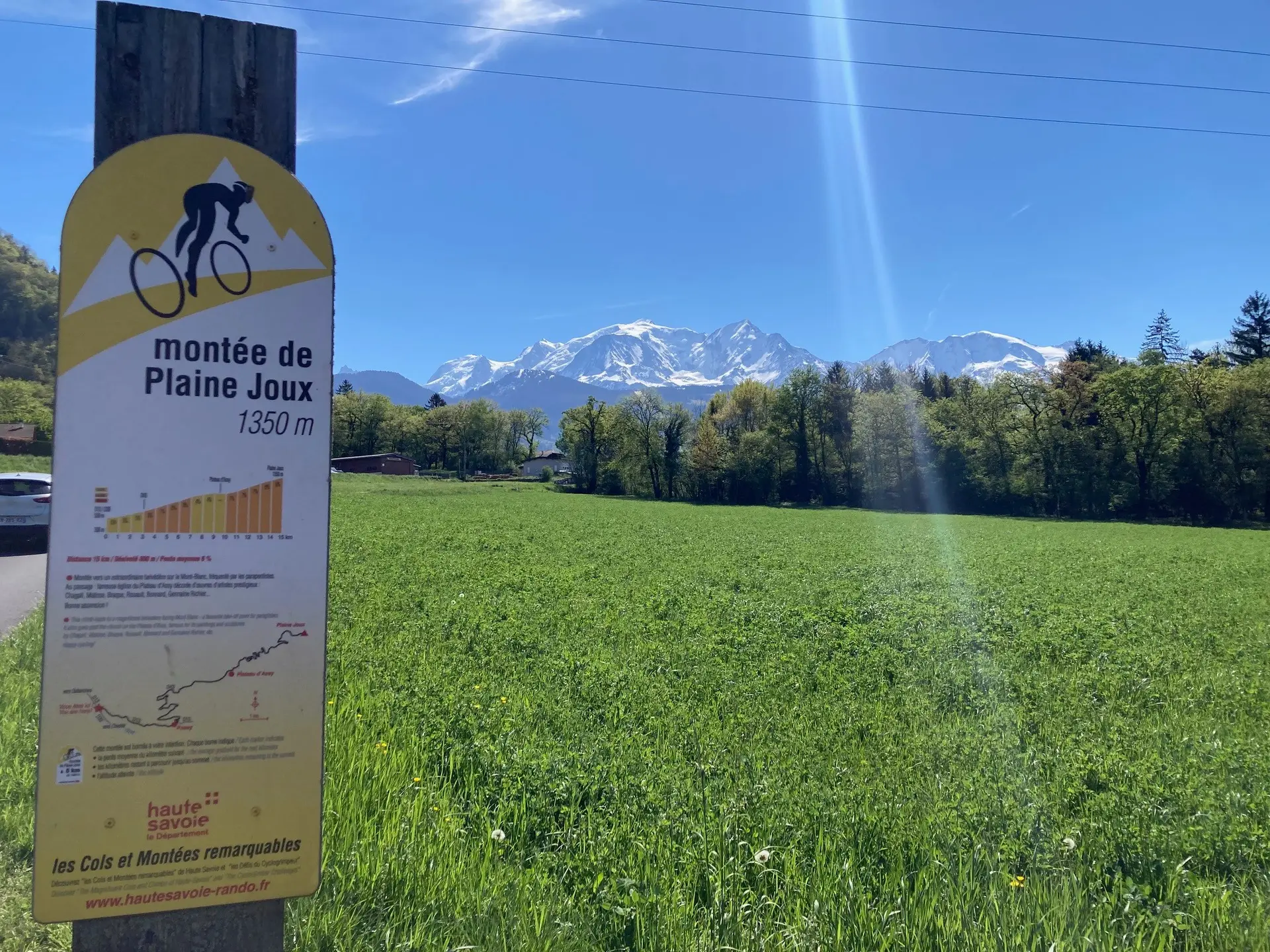 Parcours soft : Le Mont-Blanc depuis le col de plaine joux_La Giettaz