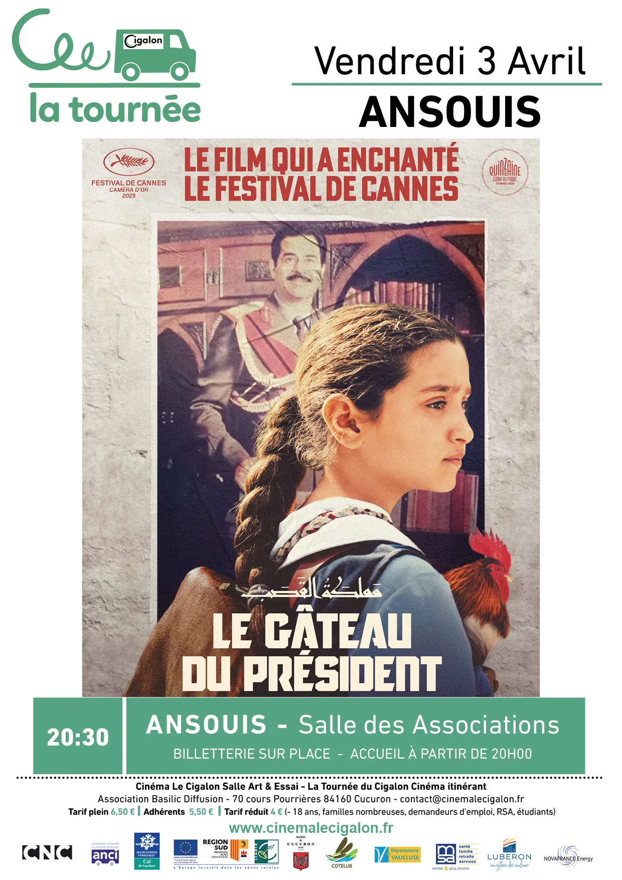 La Tournée du Cigalon à Ansouis :    LE GATEAU DU PRESIDENT_Ansouis