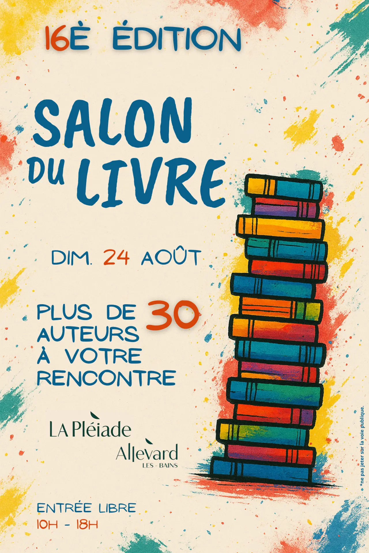 Salon du livre, 16ème édition_Allevard
