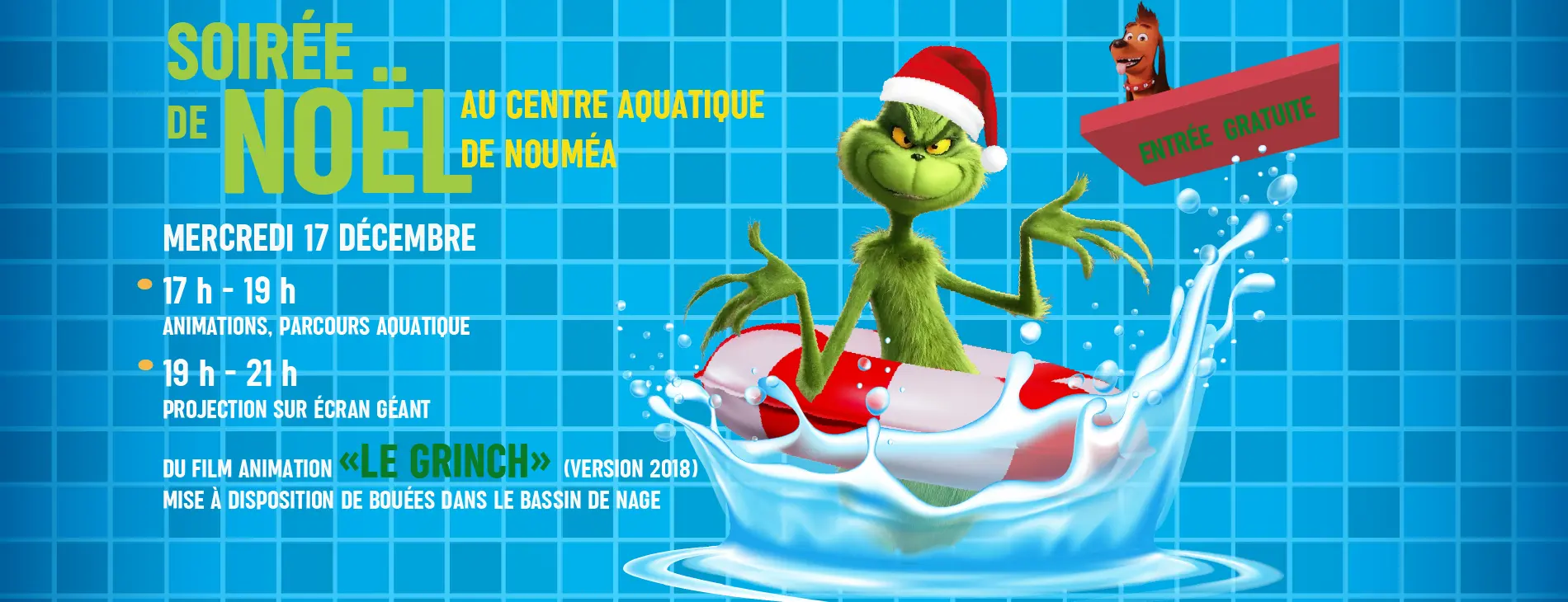 Affiche centre aquatique de Nouméa