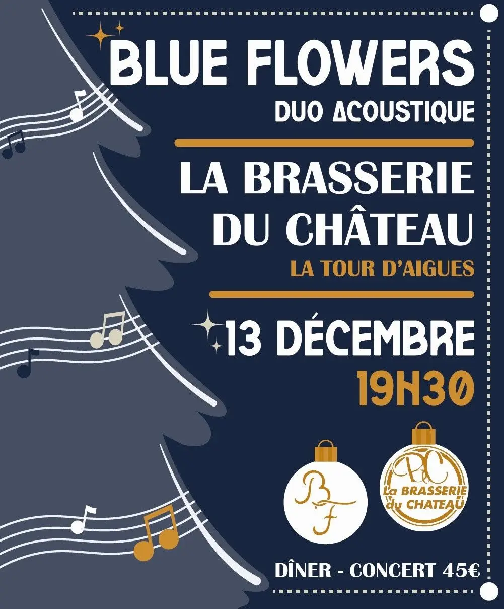 FêteBlue Flowers revient à la Brasserie du Château à La Tour d'Aigues_La Tour-d'Aigues
