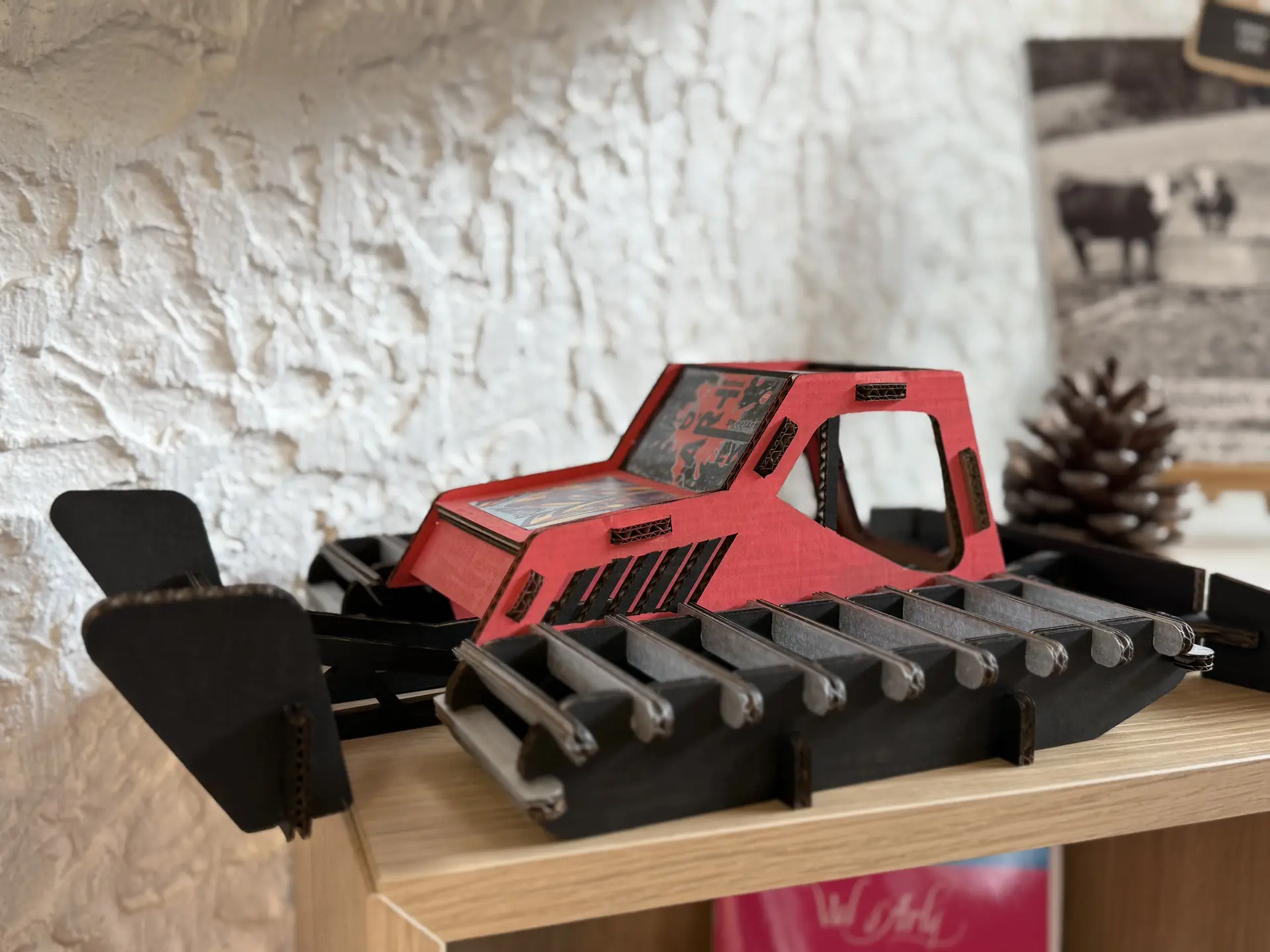 Mini-dameuse en carton 100% recyclé