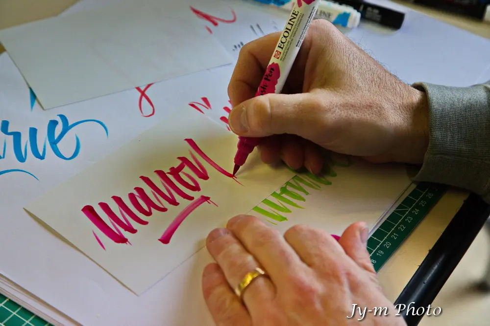 Atelier Typo avec Williaco pour le Val d'Arly Street Art Festival