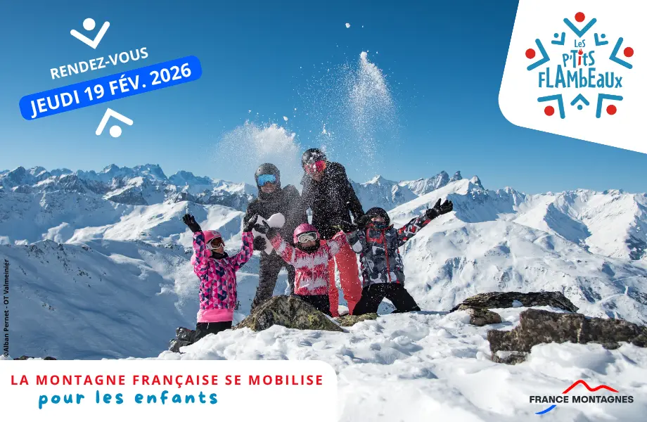 Descente aux flambeaux ESF Nationale Les P'tits flambeaux, suivie du feu d'artifice_La Giettaz