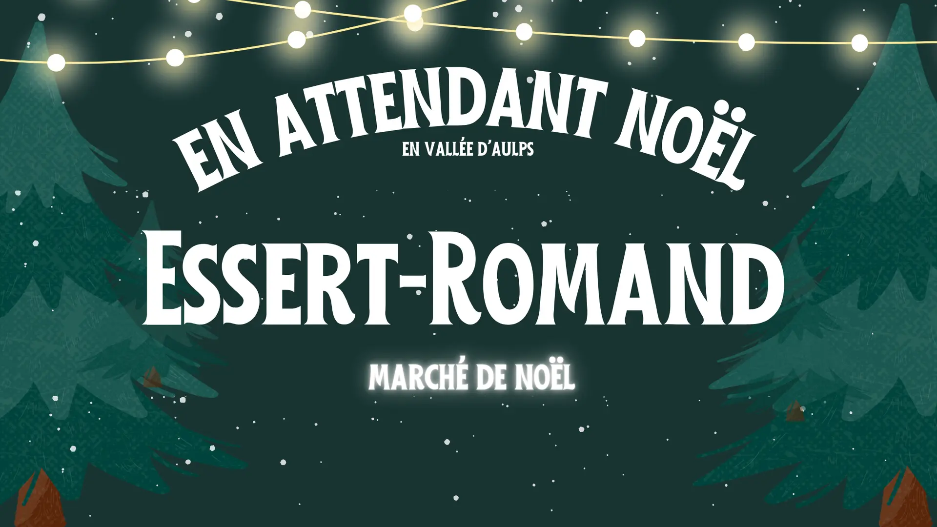 Marché de Noël à Essert-Romand.