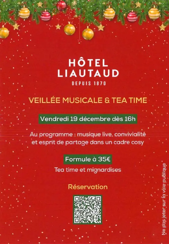 Veillée musciale & tea time au Liautaud