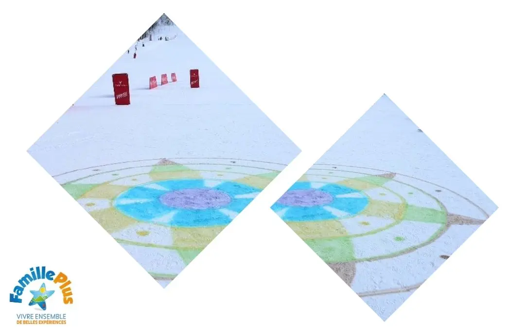 Photo portrait - Snow painting