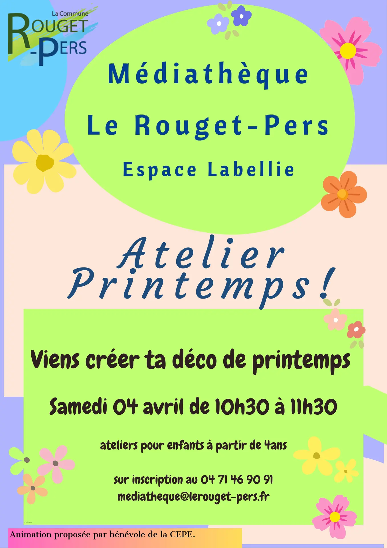 Atelier Viens créer ta déco de printemps