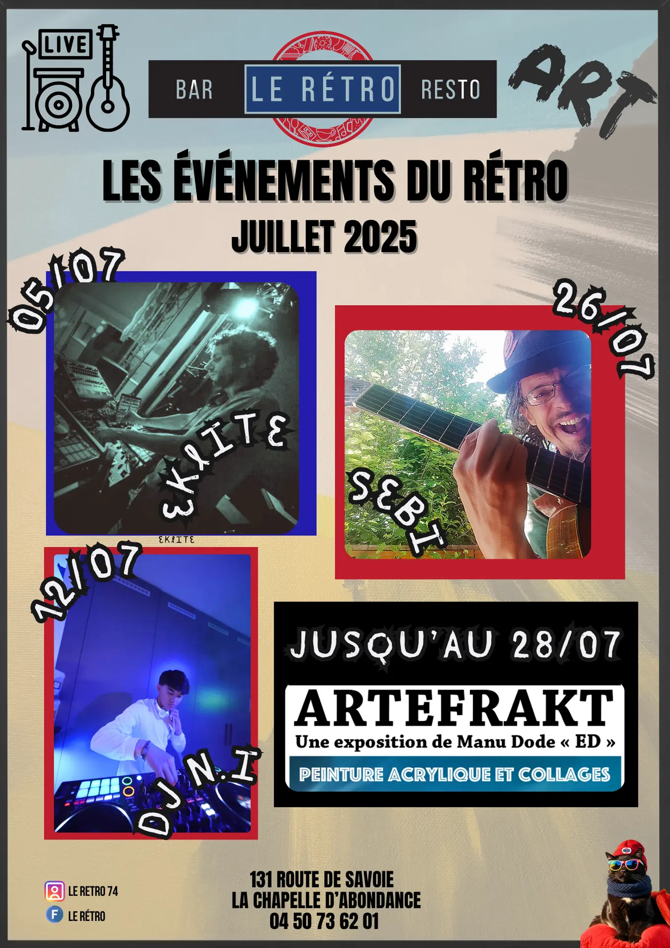 Les événements du Rétro - Juillet 2025