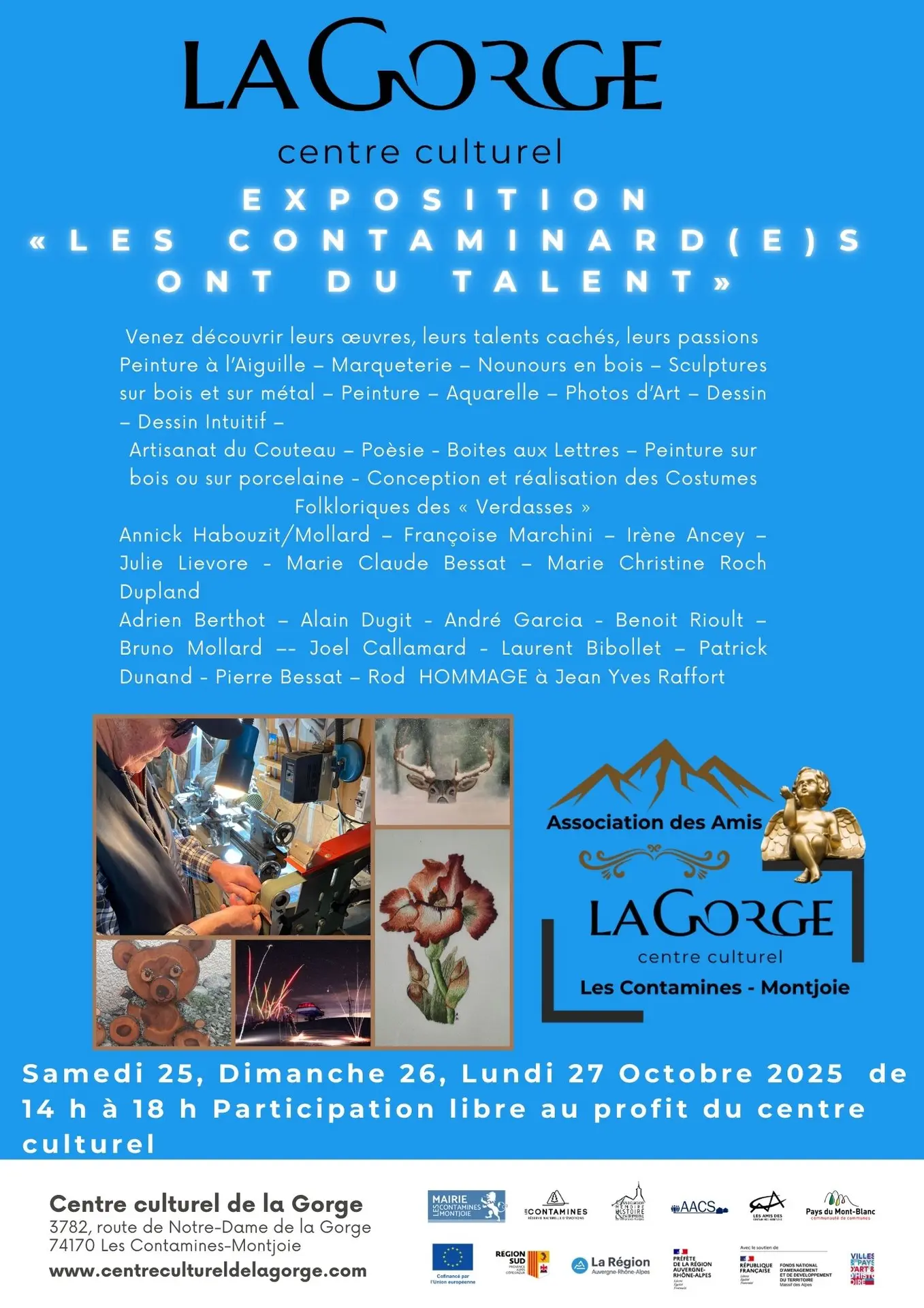 Exposition Les Contaminard(e)s ont du talent au Centre Culturel de la Gorge_Les Contamines-Montjoie