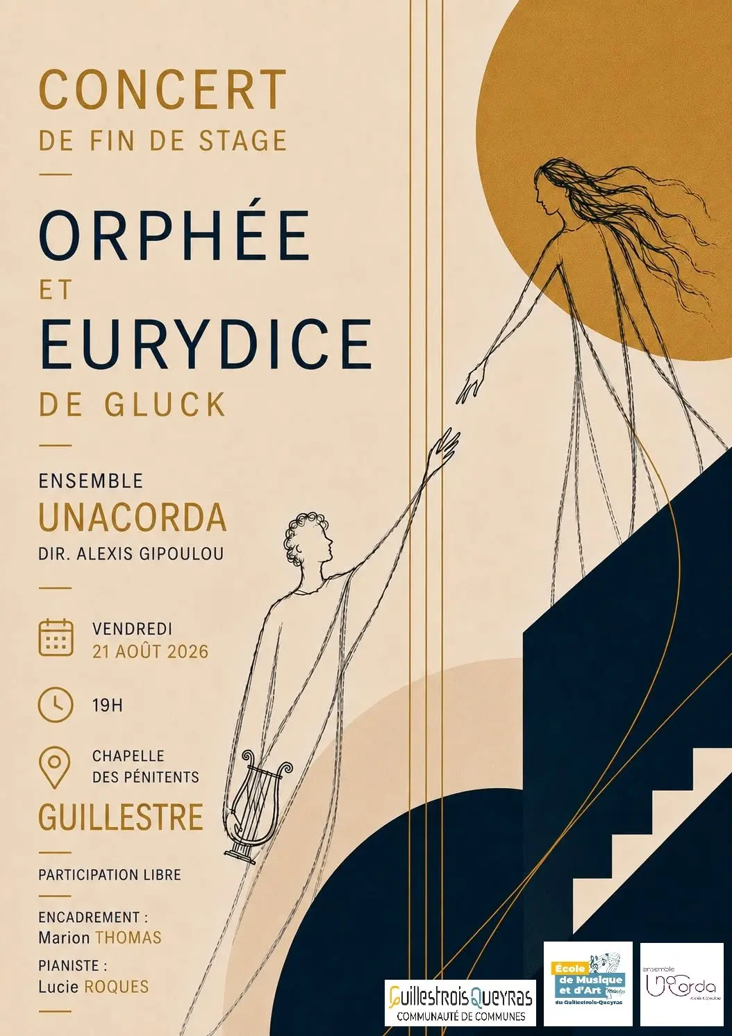 Concert de fin de stage : Orphée et Eurydice._Guillestre
