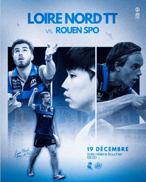 Match Loire Nord tennis de table contre Rouen SPO_Roanne