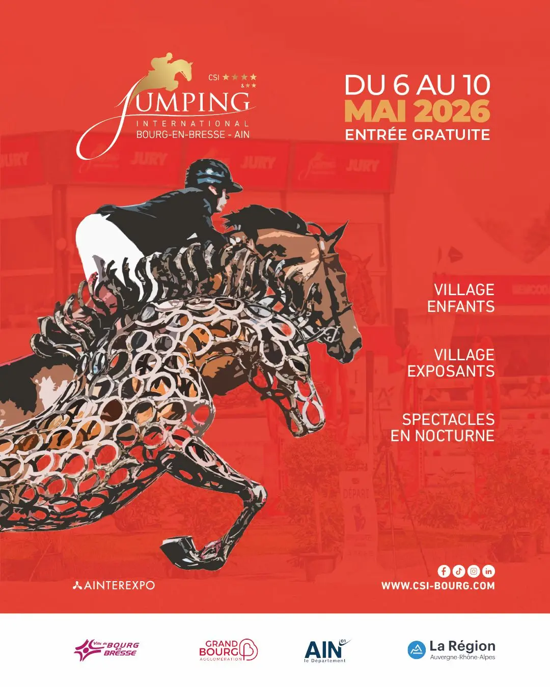 Affiche Jumping International de Bourg en Bresse_Bourg-en-Bresse_