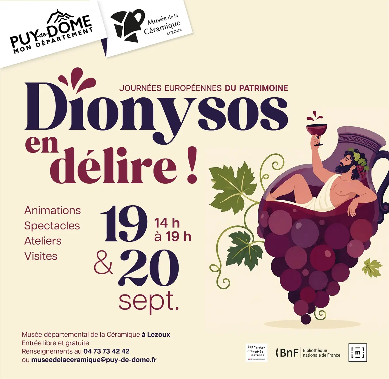 Journées Européennes du Patrimoine - Dionysos en délire !_Lezoux