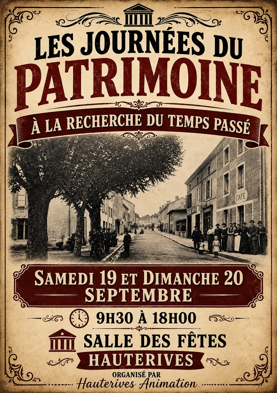 affiche expliquant l'événement