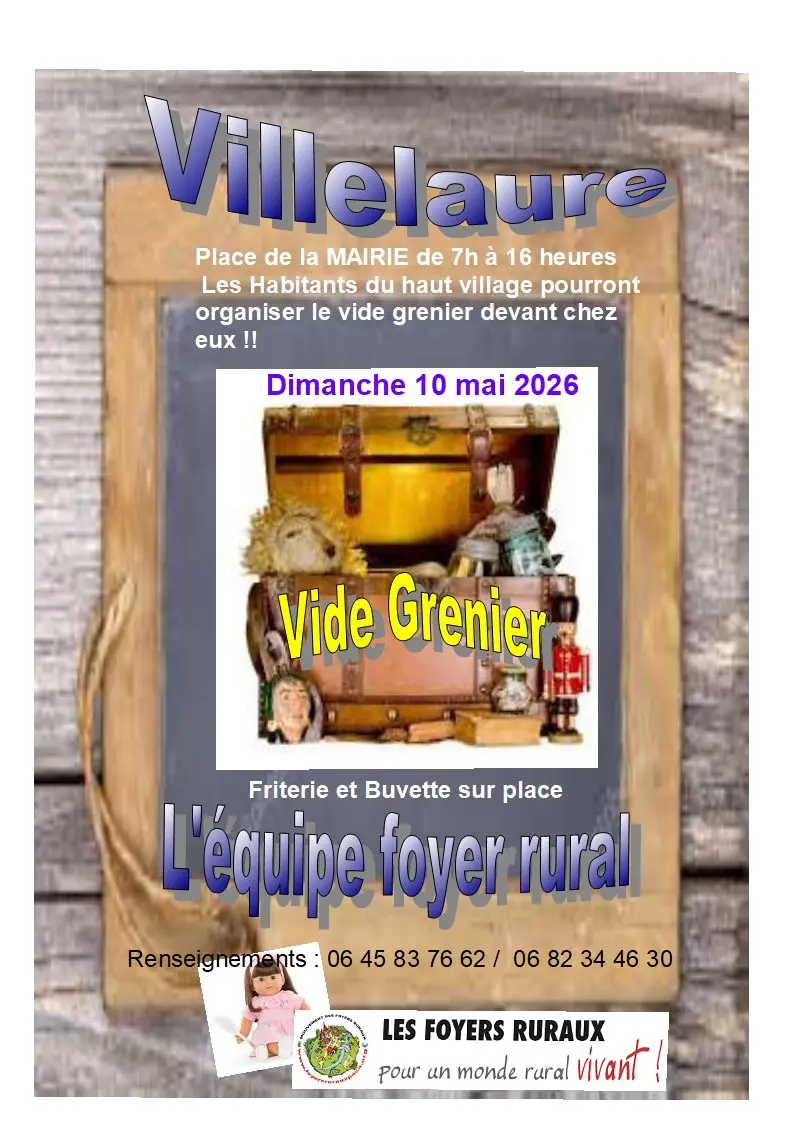 Vide grenier du Foyer rural  à Villelaure_Villelaure