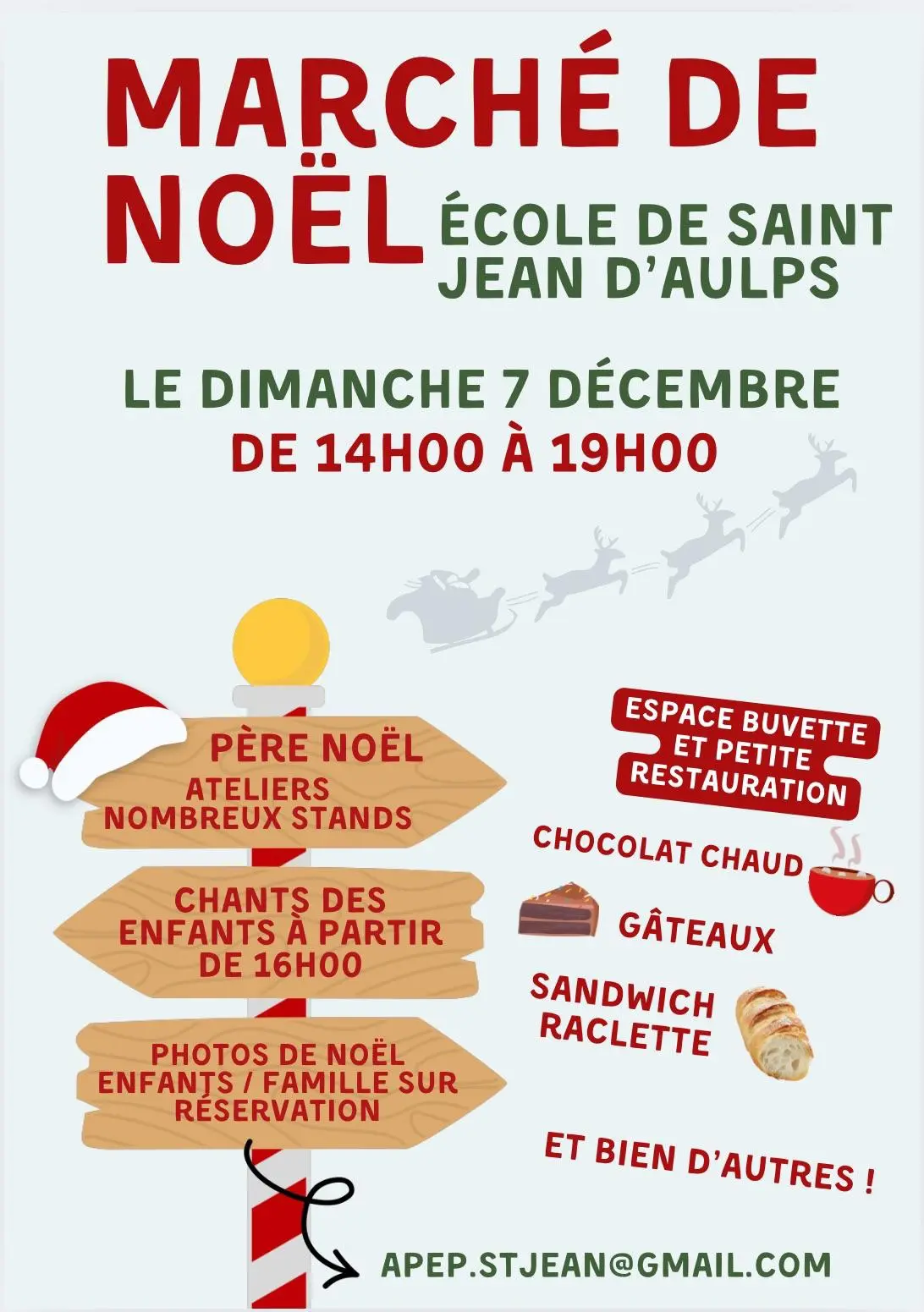 Venez nous rejoindre pour un après-midi féérique au Marché de Noël de Saint Jean d’Aulps dimanche 7 décembre 2025 de 14h à 19h!