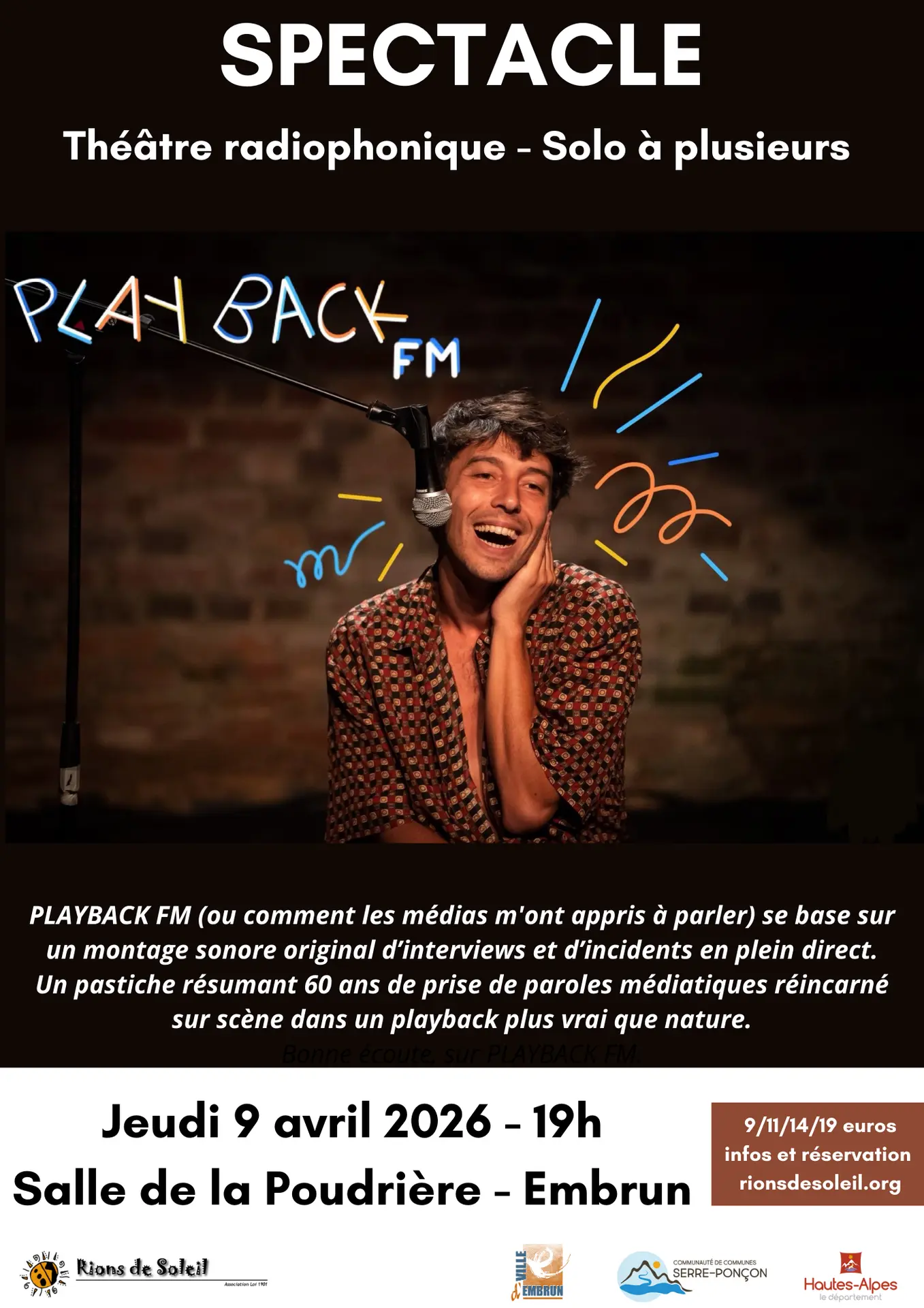 Spectacle - PlayBack FM - par Rions de soleil