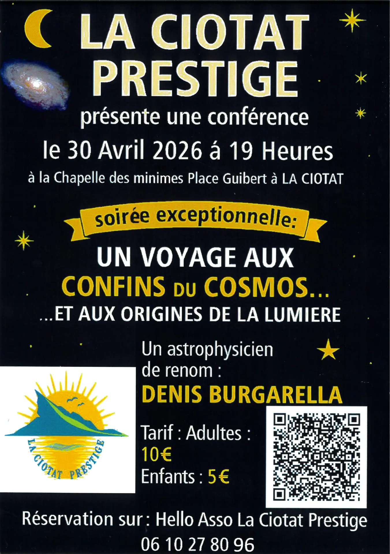 Conférence Un Voyage aux Confins du Cosmos et aux Origines de la Lumière