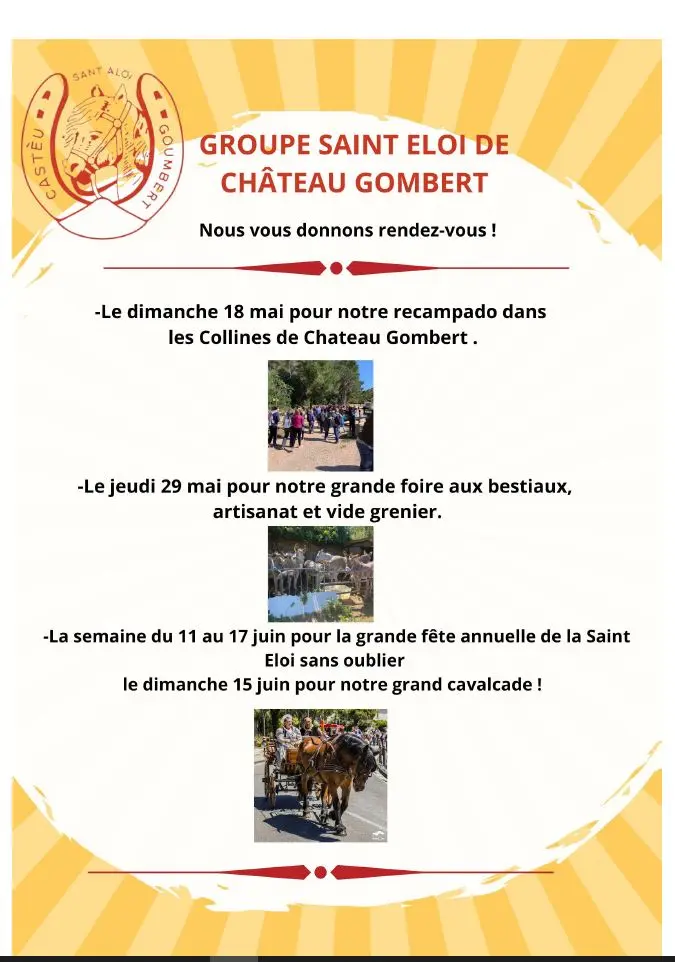 Edition 2025 Fêtes de la Saint Eloi Château Gombert