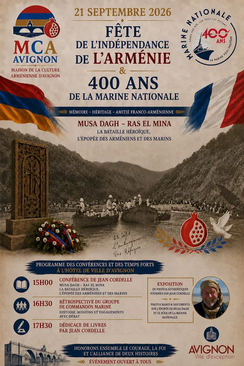 Fête de l'indépendance de l'Arménie & 400 ans de la Marine Nationale_Avignon