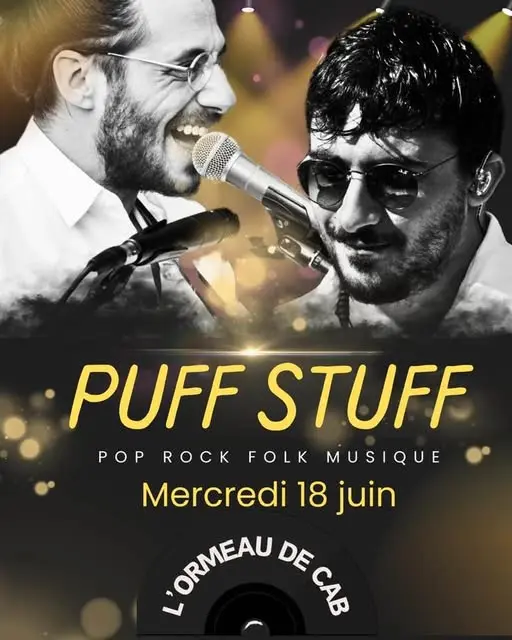 Concert Pop Rock  : Puff Stuff au restaurant L'Ormeau de Cabrières d'Aigues_Cabrières-d'Aigues