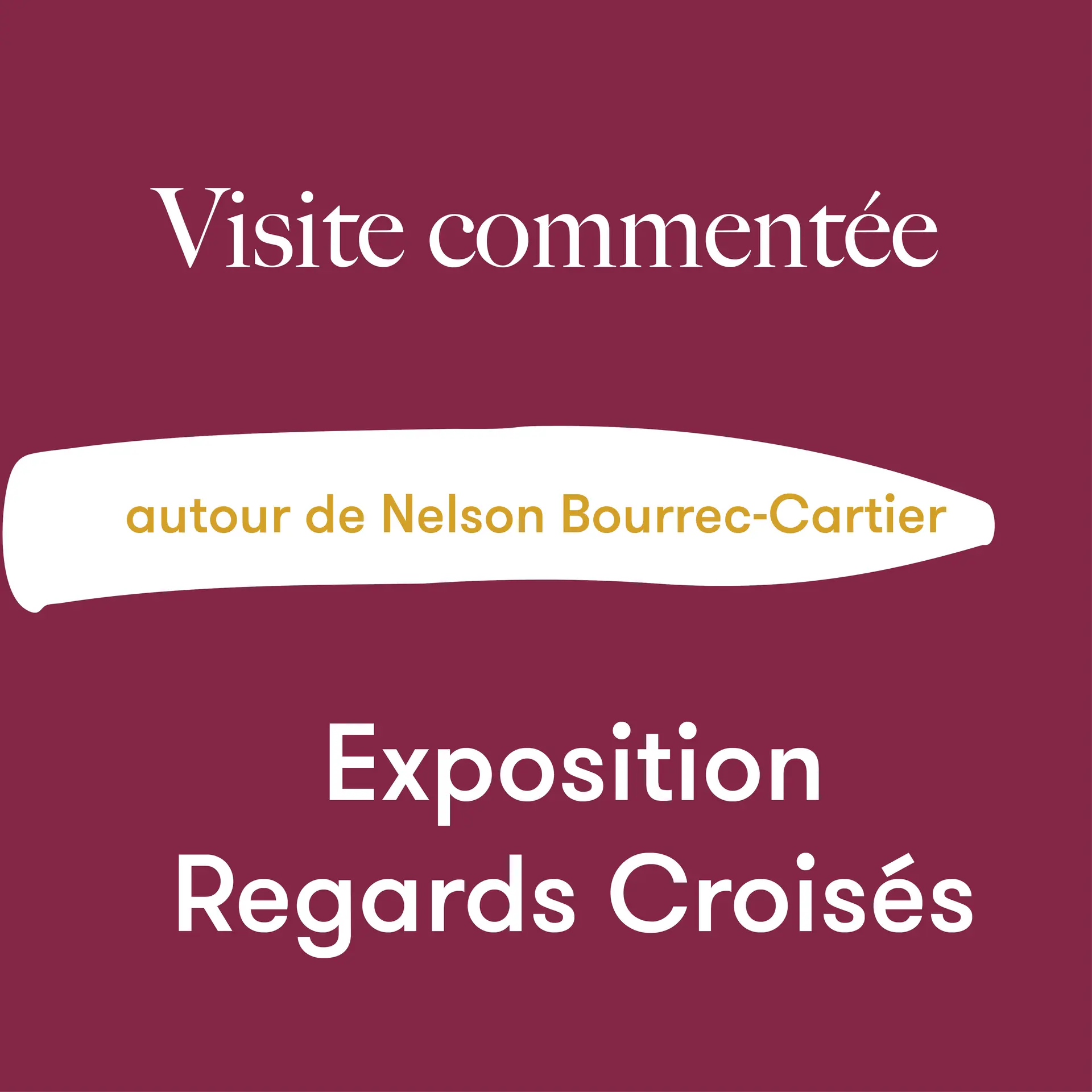 Visite commentée Regards Croisés