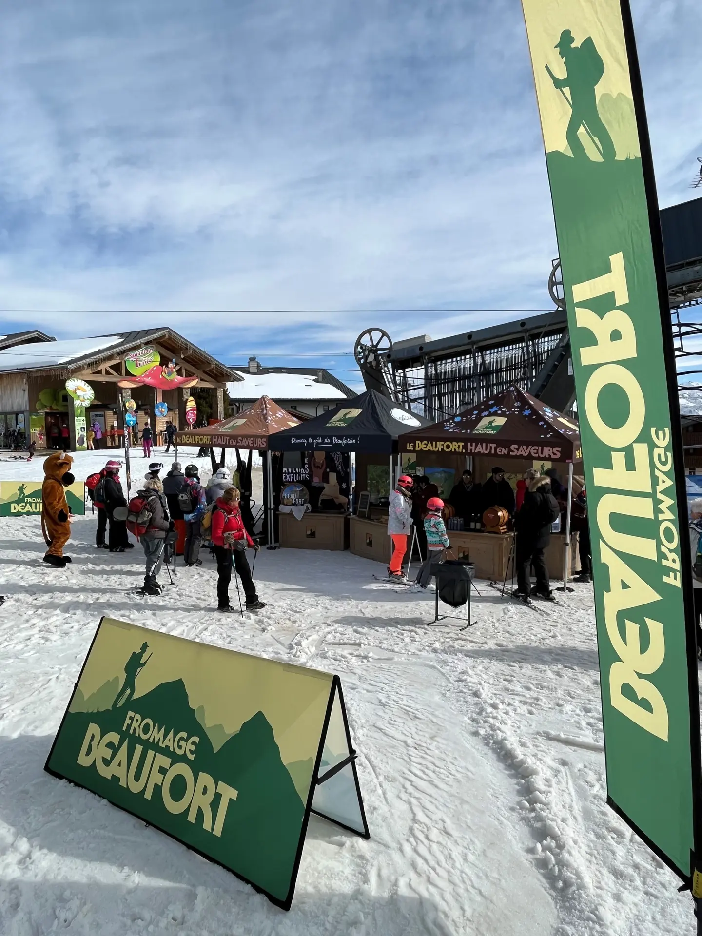 Stand de beaufort sur la neige