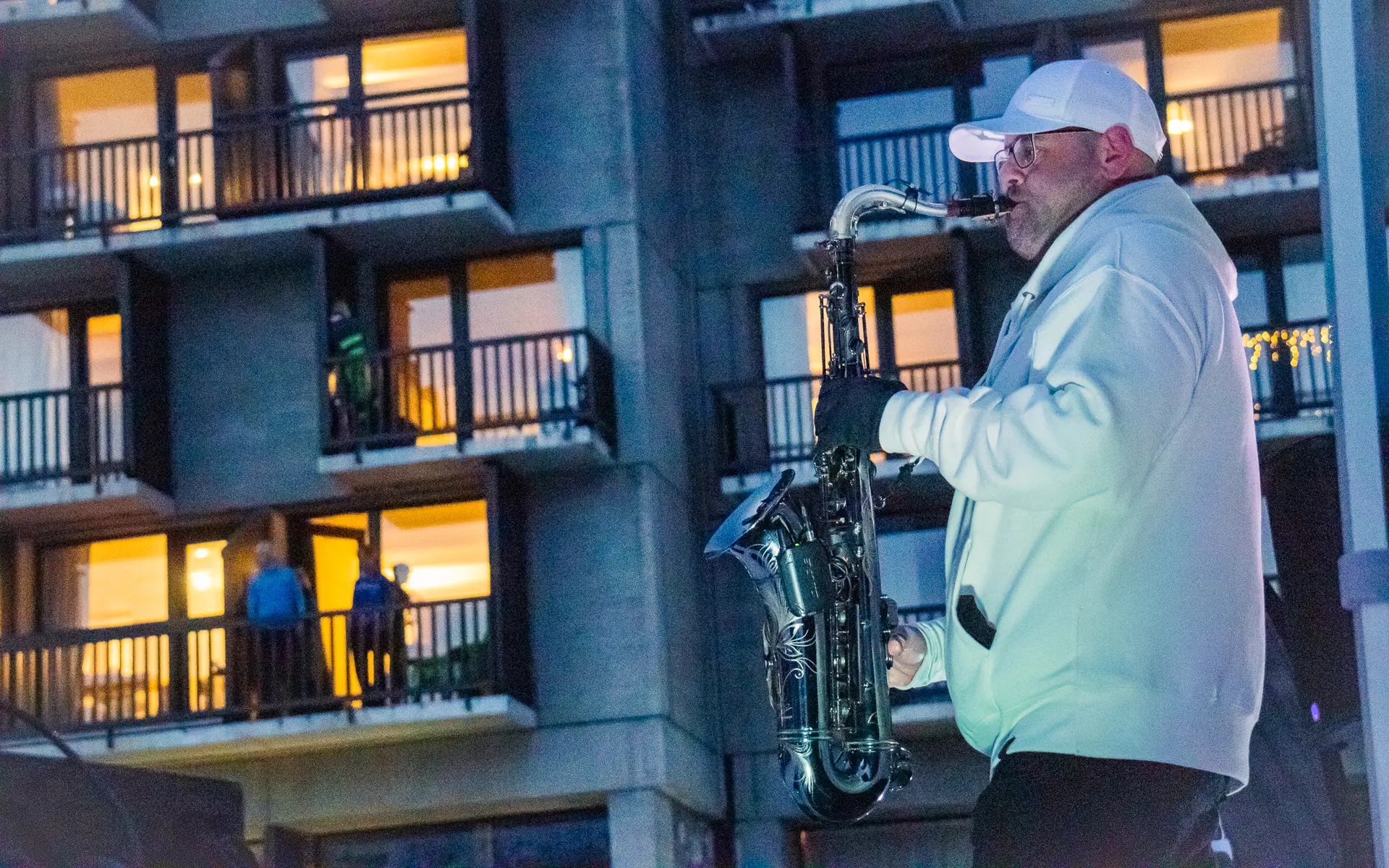 Concert live en plein air lors des soirées du Printemps de Flaine
