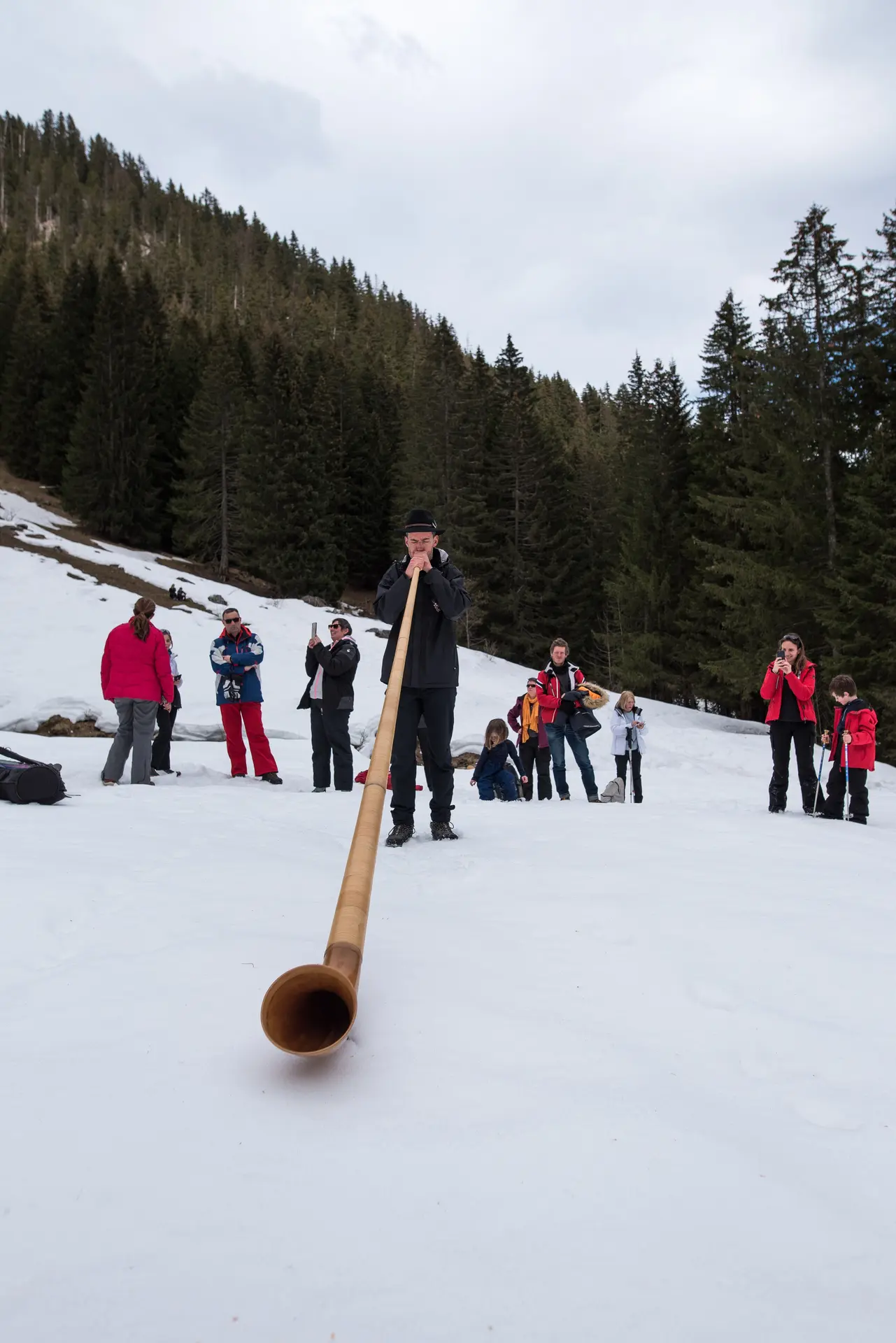 Randonnée au son du cor des Alpes