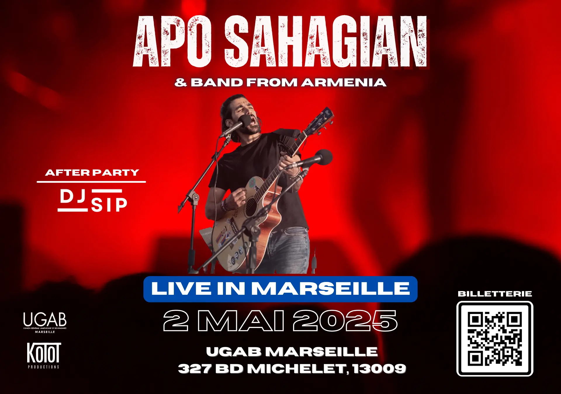 Concert de Apo Sahagian & Band et DJ Sip