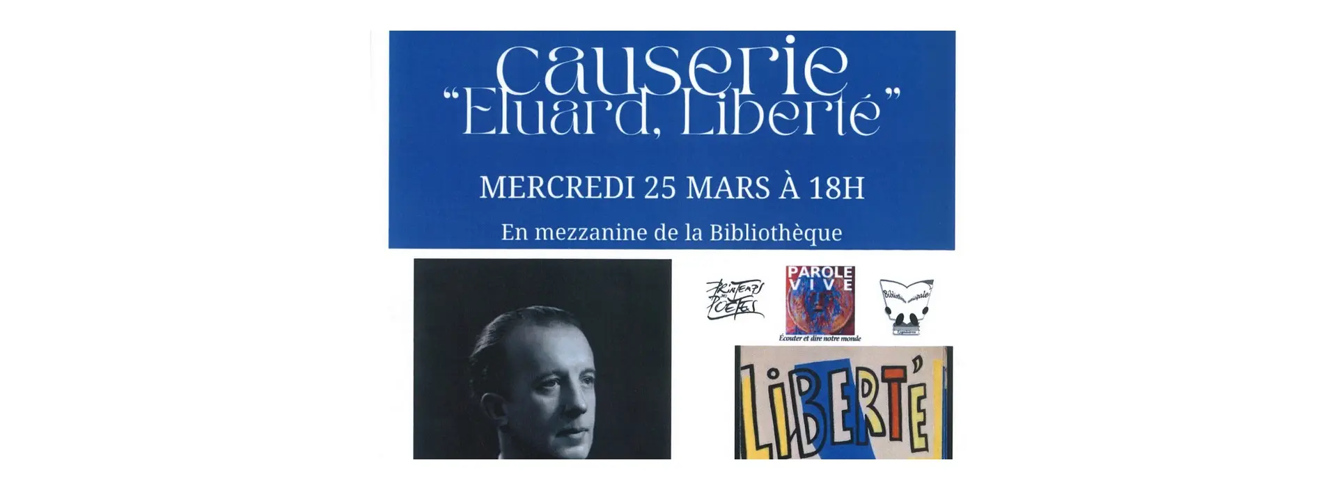 Thumbnail Poster Conference: ‘Éluard, Freedom’ Multimedia Library of Eygalières 25.03.26