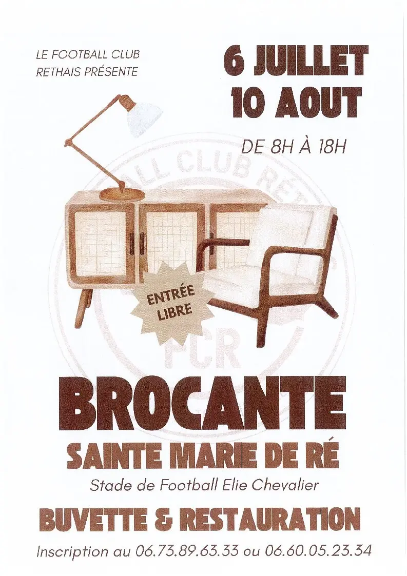 Brocante du Football Club Réthais_Sainte-Marie-de-Ré