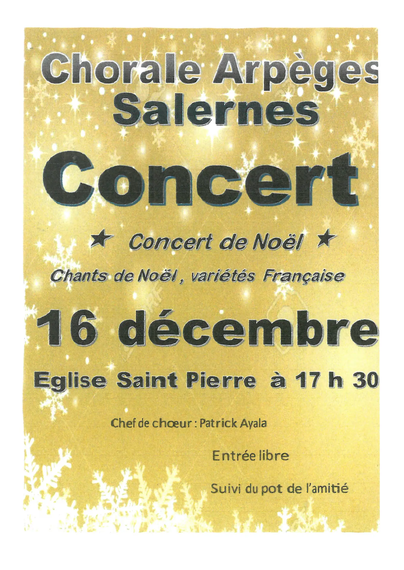 Concert de la chorale Arpège Salernes