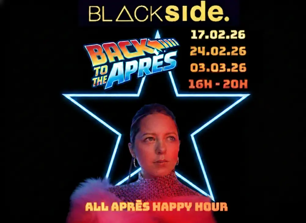 Après-Ski “Back to Après” Poster bij Black Side