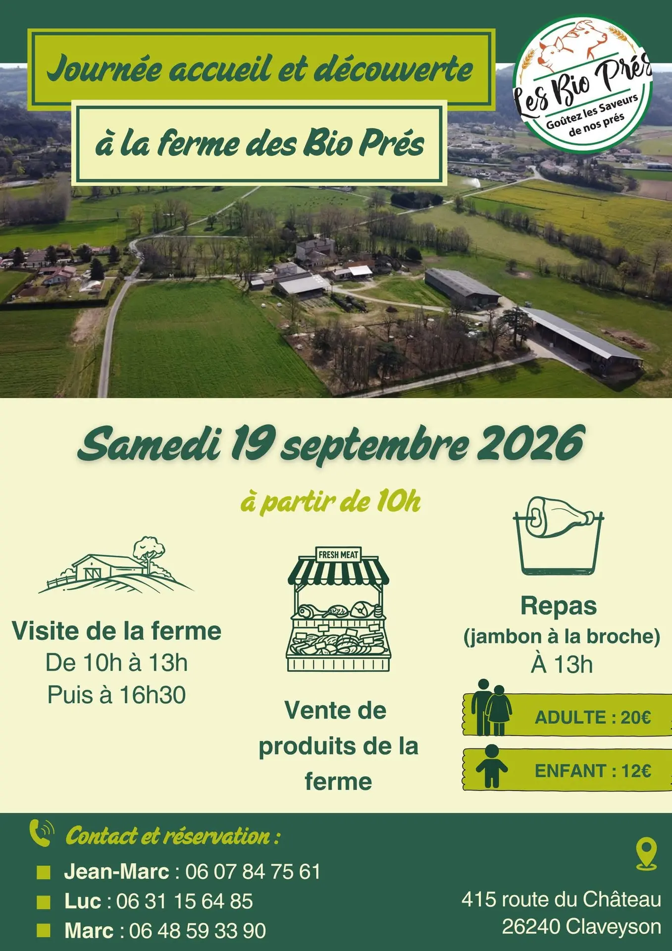affiche expliquant l'événement