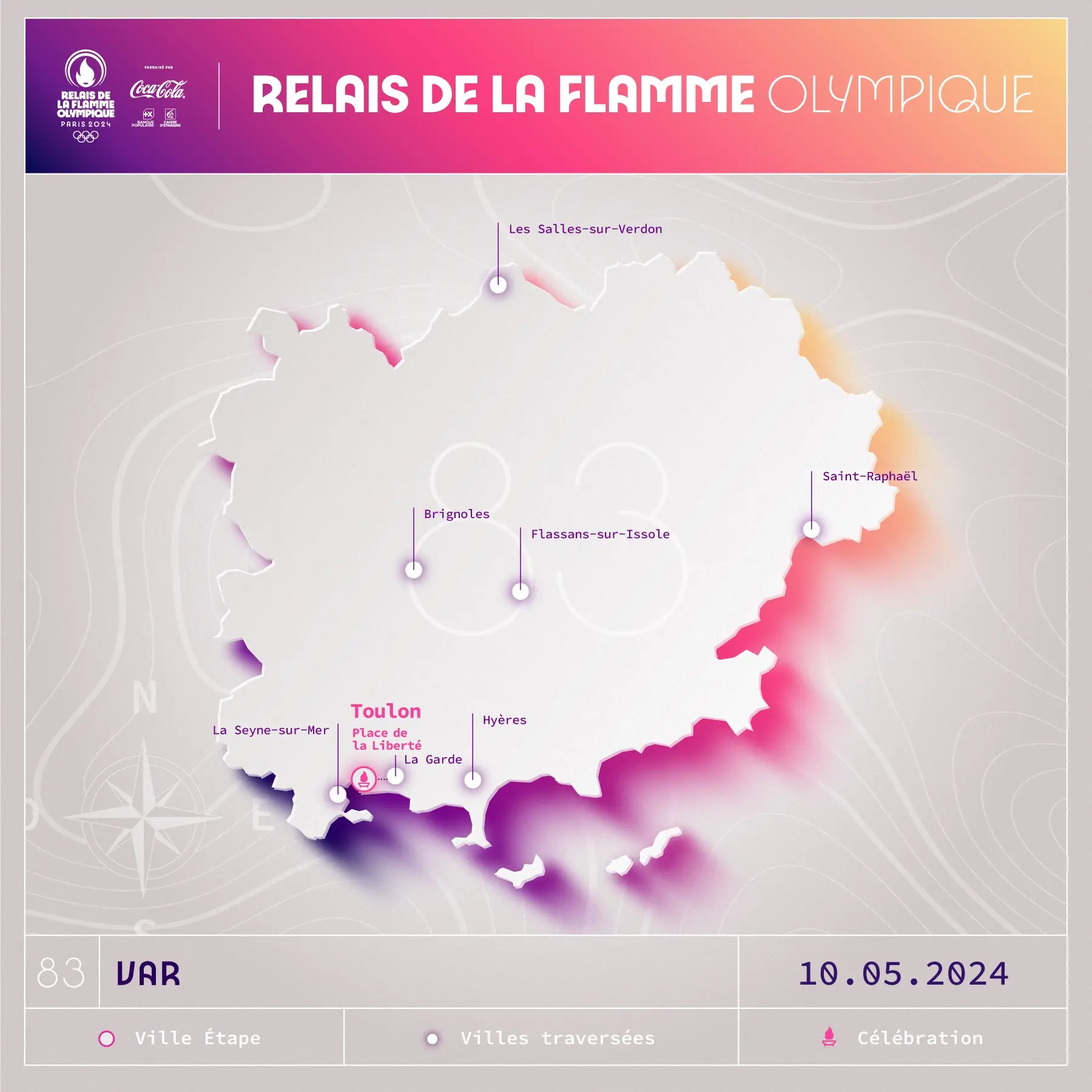 Map of the passage in the Var