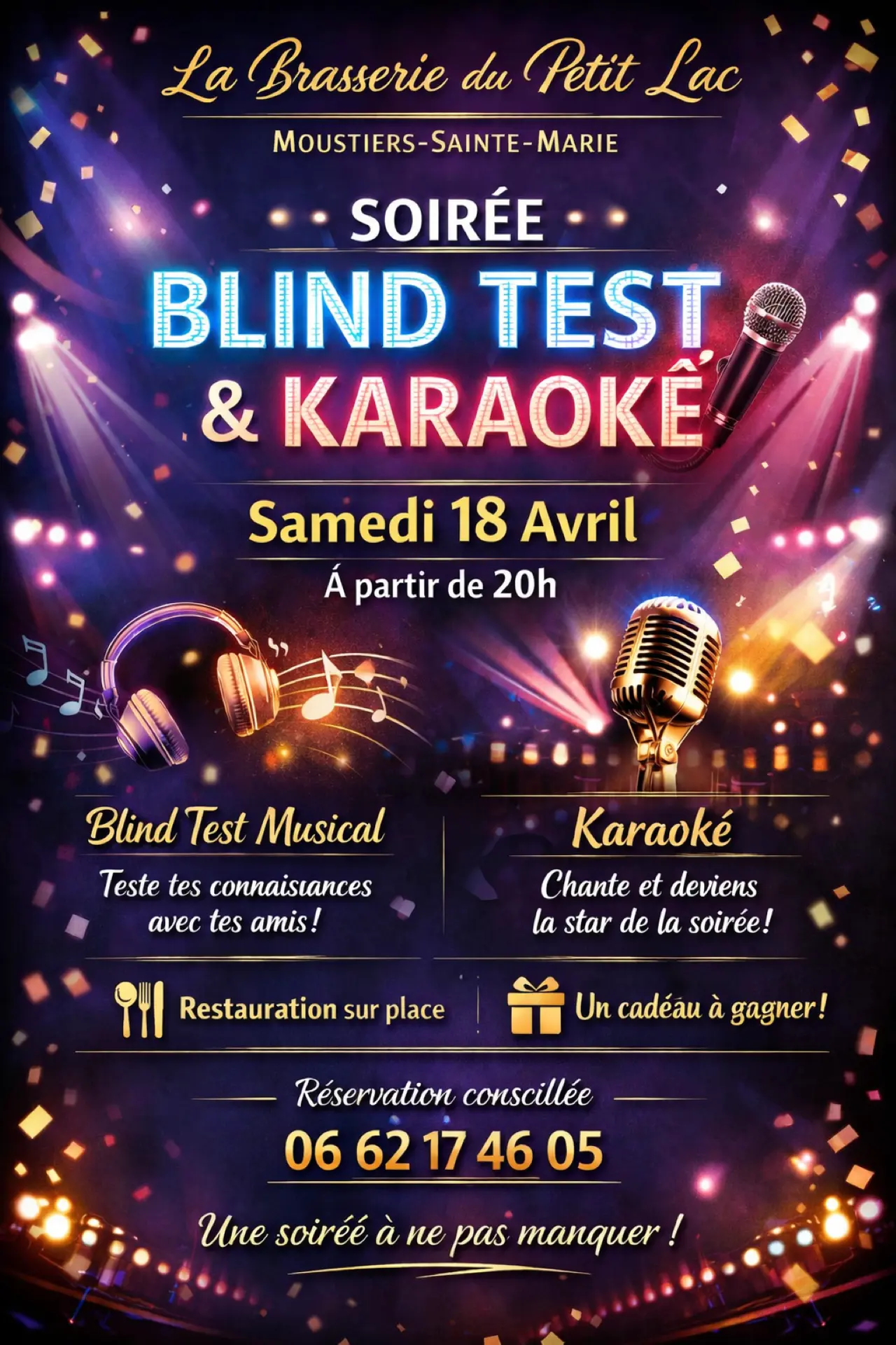 Blind Test and Karaoke Night at the Brasserie du Petit Lac!_Moustiers-Sainte-Marie