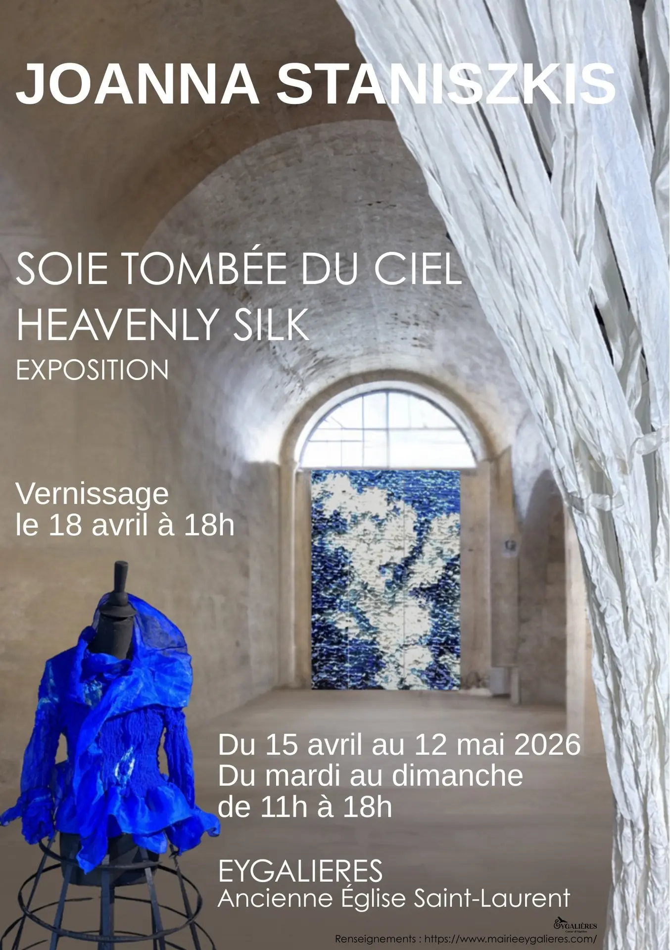 Poster Exhibition by Joanna Staniszkis: Heavenly Silk in Eygalières 15.04 to 12.05.26