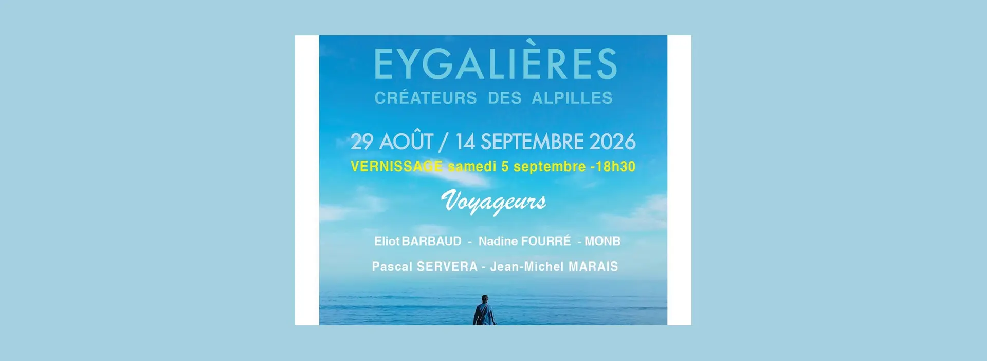 Vignette Exposition Créateurs des Alpilles : Voyageurs à Eygalières 29.08 au 14.09.26