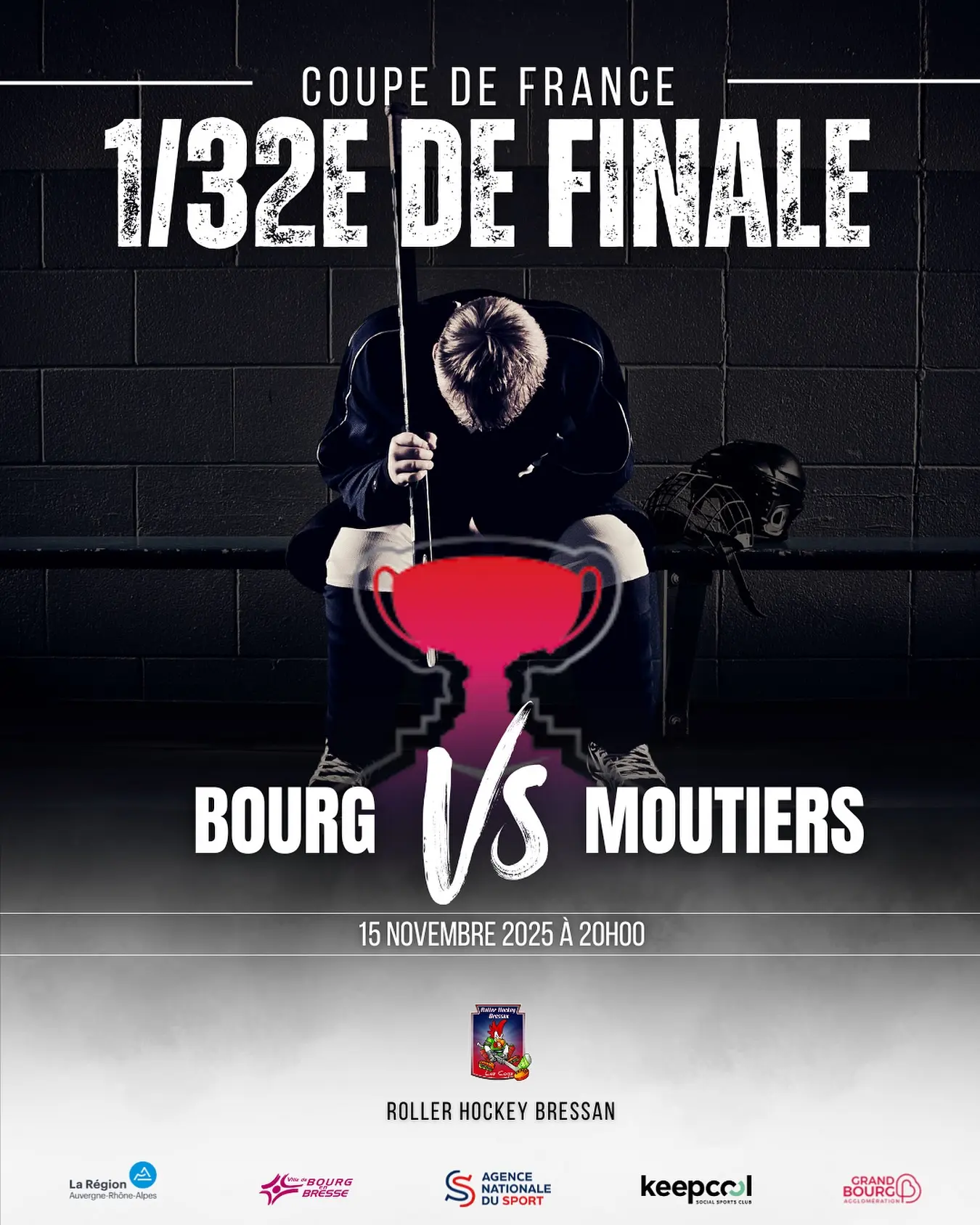 Affiche Roller Hockey Bressan contre Moutiers