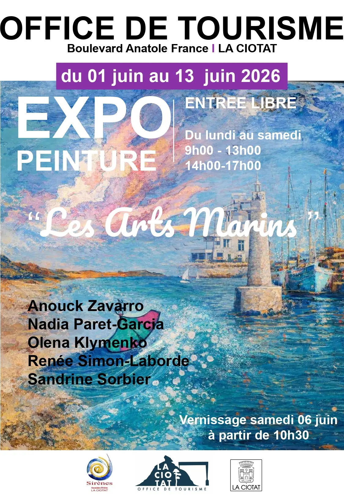 Exposition de peintures par l'association Sirènes les arts marins_La Ciotat