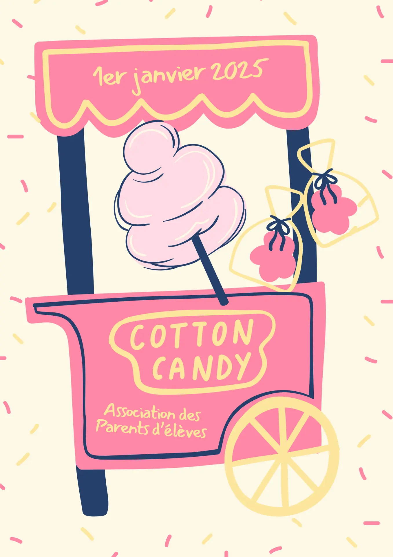 Candyfloss stand Flaine