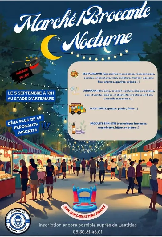 Marché semi nocturne et brocante_Artemare