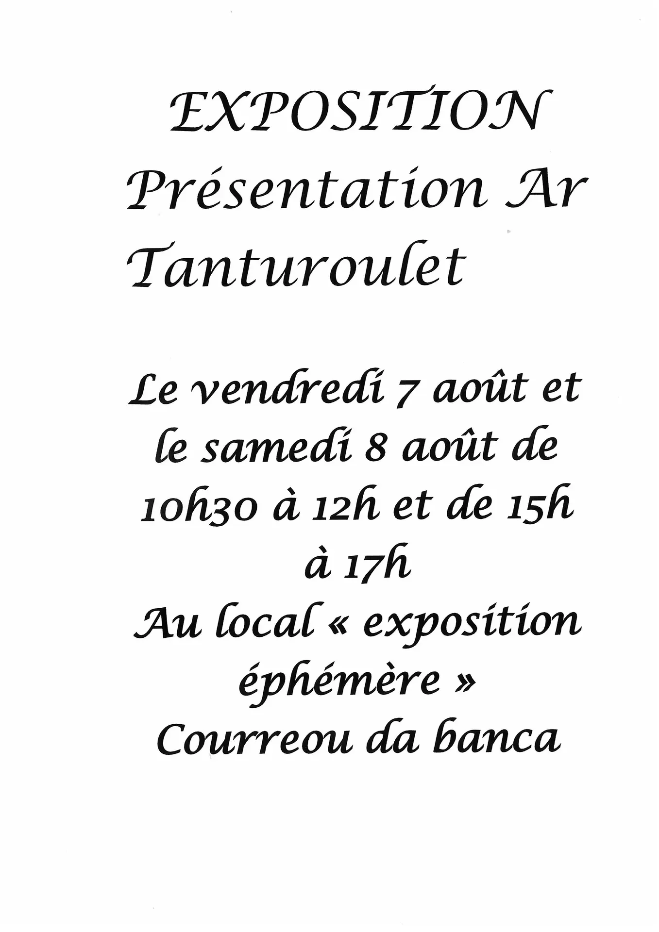 Exposition Ar Tanturoulet_Breil-sur-Roya