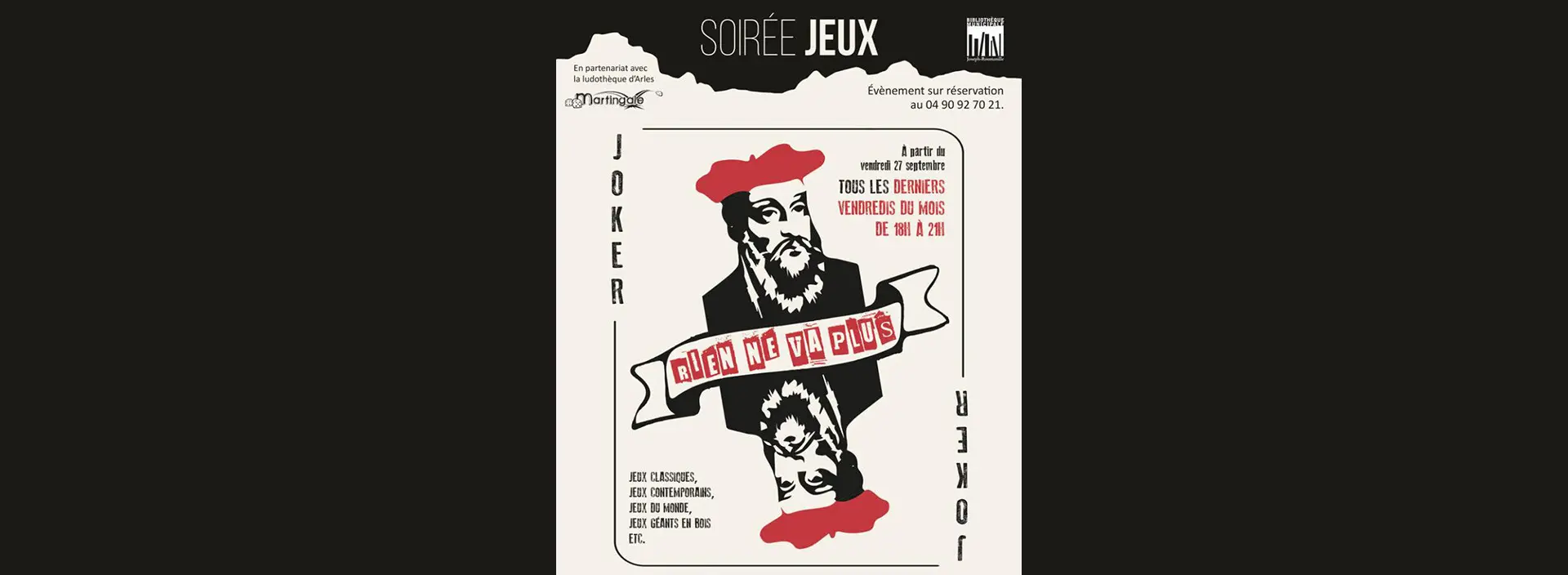 Soirée jeux à la bibliothèque Saint-Rémy-de-Provence